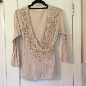 Anthro wrap top